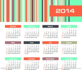 2014年日历模板
