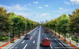 道路景观效果图