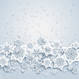 剪纸雪花背景