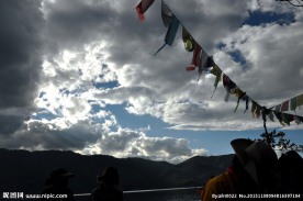 泸沽湖经幡