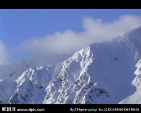 实拍雪山视频素材