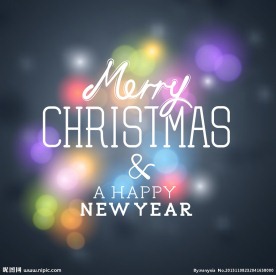 梦幻光斑圣诞节背景