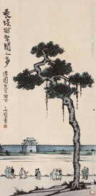 长堤树老闲人多