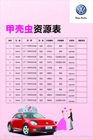 甲壳虫资源表