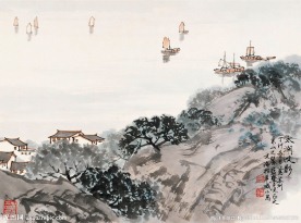 太湖帆影