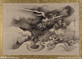 国画 墨龙图