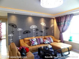 个性沙发背景墙