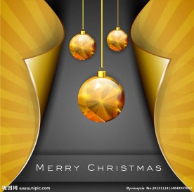 圣诞节吊球背景