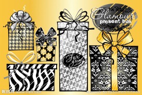 手绘圣诞节礼物