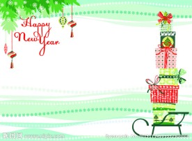 手绘圣诞节礼物