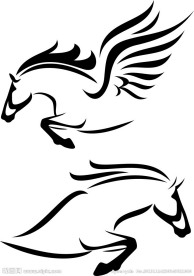 马创意广告图标的设计