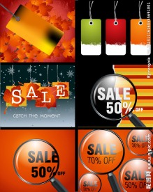 圣诞节促销标签