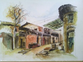 水彩风景画