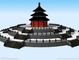天坛3D精细模型