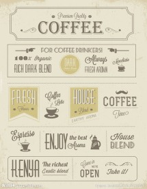 咖啡标签