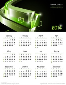 2014年日历