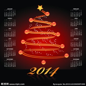 2014年日历