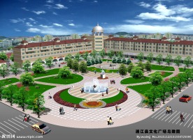 文化广场景观