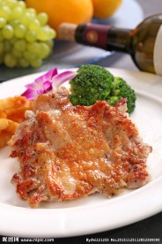 蒜香鸡扒