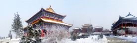 海林寺庙建筑摄影图片