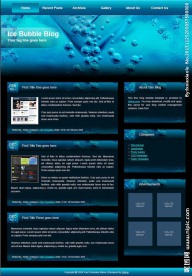 天蓝博客css模板