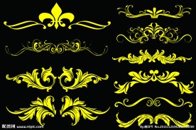 经典花纹 花边素材