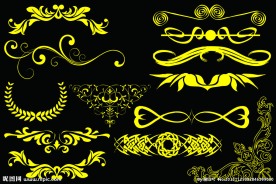 经典花纹 花边素材