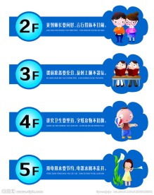 楼层号标语