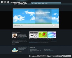 分享摄影html模板