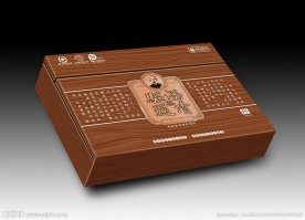 木盒包装设计展开图