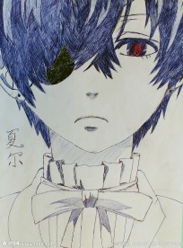 线描人像画