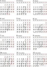 2014年日历未转曲