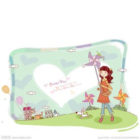 手中拿着风车的女生