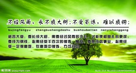 绿色展板