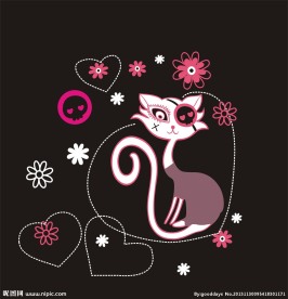 卡通小花猫 猫