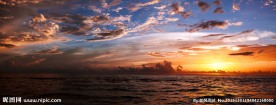 海洋晚霞