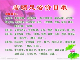 疗价目表