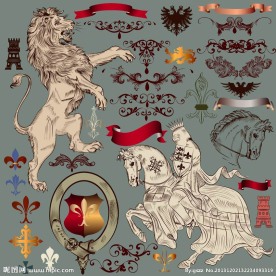 欧式花纹 欧式微章