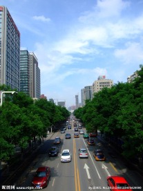 石家庄中山路街景