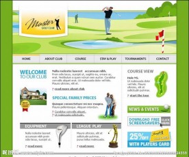 欧美高尔夫模板