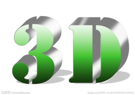 3D立体字
