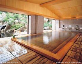 半露天温泉汤池