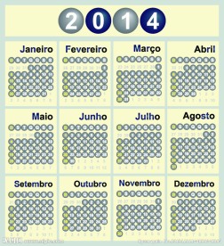2014年日历模板