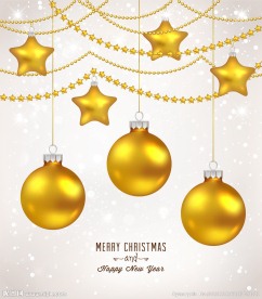 金色圣诞球