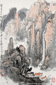 太姥山水墨画