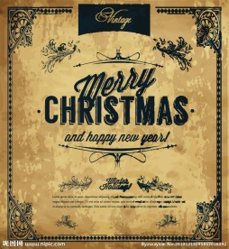 复古圣诞背景
