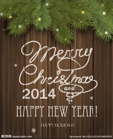 手写圣诞艺术字