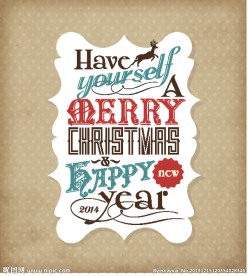 手写圣诞艺术字