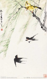双燕两鹂