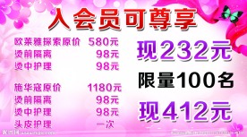 美容 美发海报
